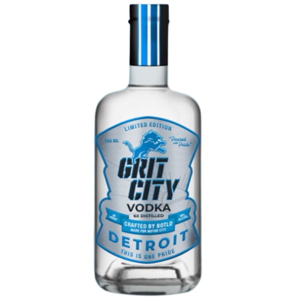 **DETROIT LIONS** Grit City Vodka, USA (750ml) – Woods Wholesale Wine