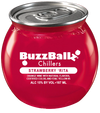 (4 pk) Buzz Ballz Strawberry Rita Chiller, Texas, USA (187ml)