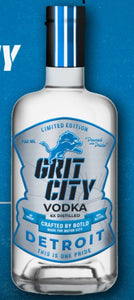 **DETROIT LIONS** Grit City Vodka, USA (750ml) – Woods Wholesale Wine