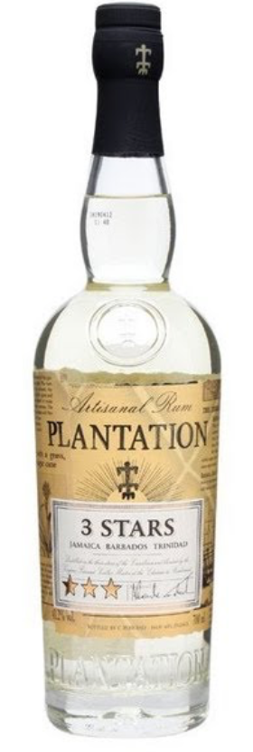 Rum Plantation 3 Stars Bianco – Guyana Barbados Trinidad – 41.2% – 70 cl –  Rotundo e C. SRL